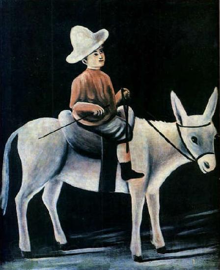Niko Pirosmani A Little Boy Riding a Donkey Norge oil painting art